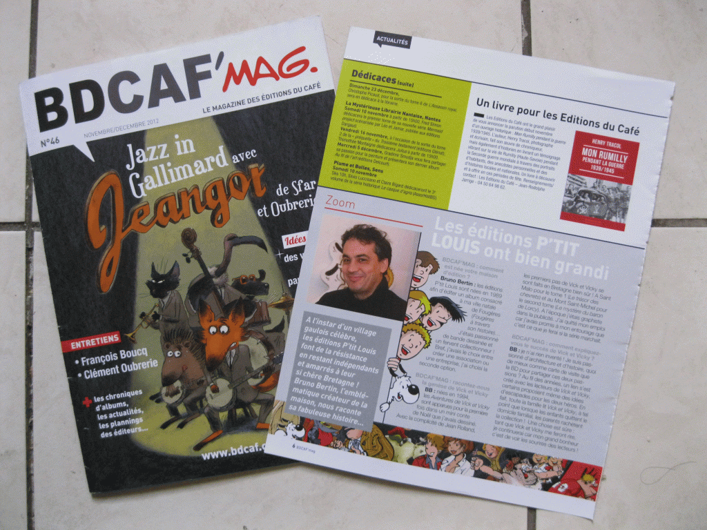 La revue BD CAF'mag, Vick et Vicky à l'honneur